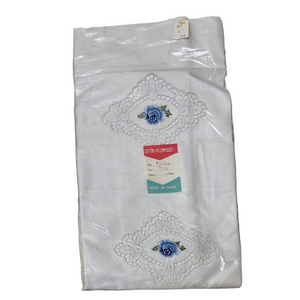 Vintage Embroidered Cotton Pillowcases - Set of 2 NOS The Bay